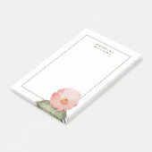 Jouw naam toevoegen | Bloemende cactus Post-it® Notes (Schuin)