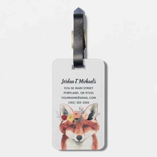 Jouw naam toevoegen | Bloemkwekerijbossen Bagagelabel (Achterkant verticaal)