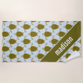 Jouw naam toevoegen | Blokken van het draaipatroon Strandlaken (Voorkant)