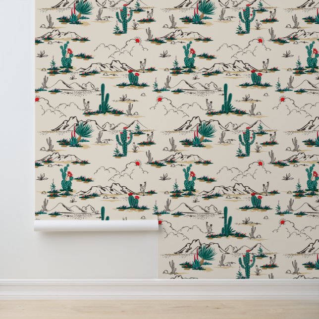 Jouw naam toevoegen | Blooming Succulents Pattern Behang (Applicatie)