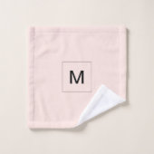 Jouw naam toevoegen | Blush roze Bad Handdoek (Wasdoekje)