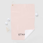 Jouw naam toevoegen | Blush roze Golfhanddoek (Insitu)