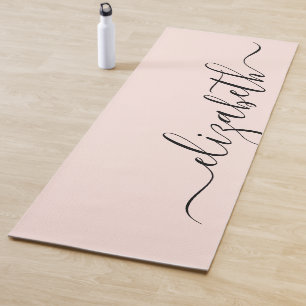 Jouw naam toevoegen  Blush roze verwerken Yogamat