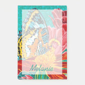 Jouw naam toevoegen | Botervlieg met bestemming I Post-it® Notes (Voorkant)