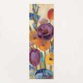 Jouw naam toevoegen | Bouquet of Colorful Flowers Yogamat (Voorkant)