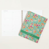 Jouw naam toevoegen | Bright Sketch Floral Pattern Planner (Display)