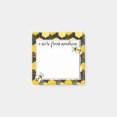 Jouw naam toevoegen | Bumble bee Honeycomb Pattern Post-it® Notes (Voorkant)