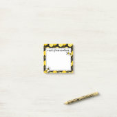 Jouw naam toevoegen | Bumble bee Honeycomb Pattern Post-it® Notes (Op bureau)