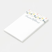 Jouw naam toevoegen | Cactus & Llamas Pattern Post-it® Notes (Schuin)