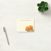 Jouw naam toevoegen | Cactus Oranje bloesems Post-it® Notes (Kantoor)