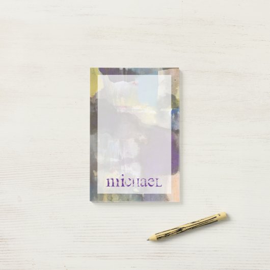 Jouw naam toevoegen | Calm Interlude Post-it® Notes (Op bureau)