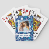 Jouw naam toevoegen | Cartoon met zeilboten Pokerkaarten (Achterkant)