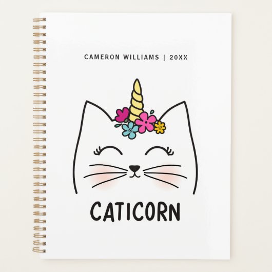 Jouw naam toevoegen | Caticorn Planner (Voorkant)