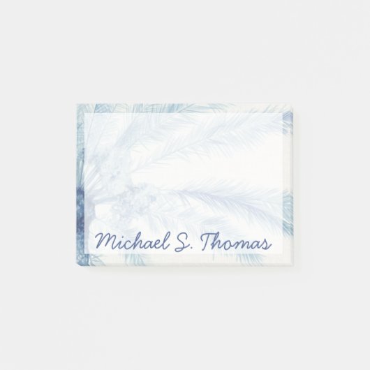 Jouw naam toevoegen | Chambray Palms II Post-it® Notes (Voorkant)