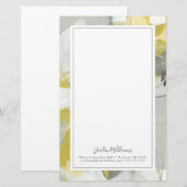 Jouw naam toevoegen | Citroenmais Briefpapier (Voorkant / Achterkant)