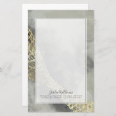 Jouw naam toevoegen | Cloud Matrix Briefpapier (Voorkant / Achterkant)