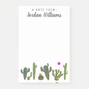 Jouw naam toevoegen   Collectie Llamarama Cactus Post-it® Notes