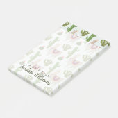 Jouw naam toevoegen | Collectie Llamarama | Cactus Post-it® Notes (Schuin)