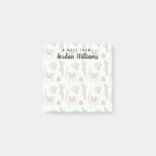 Jouw naam toevoegen   Collectie Llamarama   Cactus Post-it® Notes