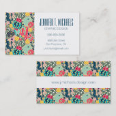 Jouw naam toevoegen | Colorful Polka Dot Cactus Pa Visitekaartje (Voorkant / Achterkant)