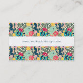 Jouw naam toevoegen | Colorful Polka Dot Cactus Pa Visitekaartje (Achterkant)