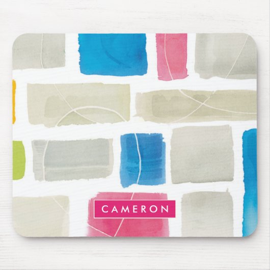 Jouw naam toevoegen | Comares III Abstract afdrukk Muismat (Voorkant)