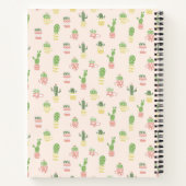 Jouw naam toevoegen | Cute Cactus Pattern Notitieboek (Achterkant)