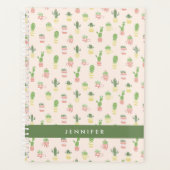 Jouw naam toevoegen | Cute Cactus Pattern Planner (Voorkant)