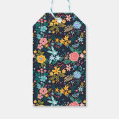 Jouw naam toevoegen | Cute Colorful Floral Pattern Cadeaulabel (Achterkant)