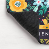Jouw naam toevoegen | Cute Colorful Floral Pattern Muismat (Hoek)