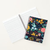 Jouw naam toevoegen | Cute Colorful Floral Pattern Notitieboek (Binnen)