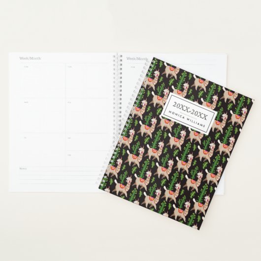 Jouw naam toevoegen | Cute Decorated Llamas Patter Planner (Display)