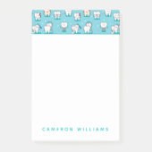 Jouw naam toevoegen | Cute Dental Pattern Post-it® Notes (Voorkant)