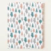 Jouw naam toevoegen | Cute Doodle Forest Pattern Planner (Achterkant)