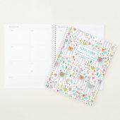 Jouw naam toevoegen | Cute Pastel Llama Pattern Planner (Display)