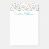Jouw naam toevoegen | Cute Pastel Llama Pattern Post-it® Notes (Voorkant)