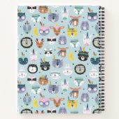 Jouw naam toevoegen | Cute Tribal Face Pattern Notitieboek (Achterkant)