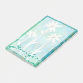 Jouw naam toevoegen | Dainty Daisies I Post-it® Notes (Schuin)