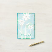 Jouw naam toevoegen | Dainty Daisies II Post-it® Notes (Op bureau)
