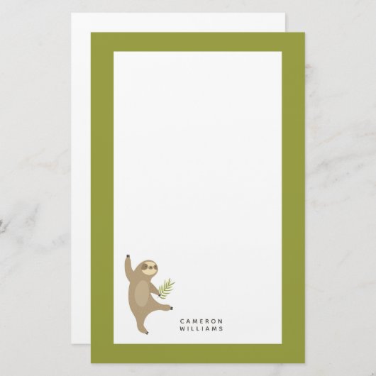 Jouw naam toevoegen | Danssleuf | Waarom niet? Briefpapier (Voorkant / Achterkant)