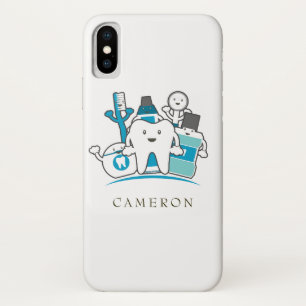 Jouw naam toevoegen De Schone Teeth Gang Case-Mate iPhone Case