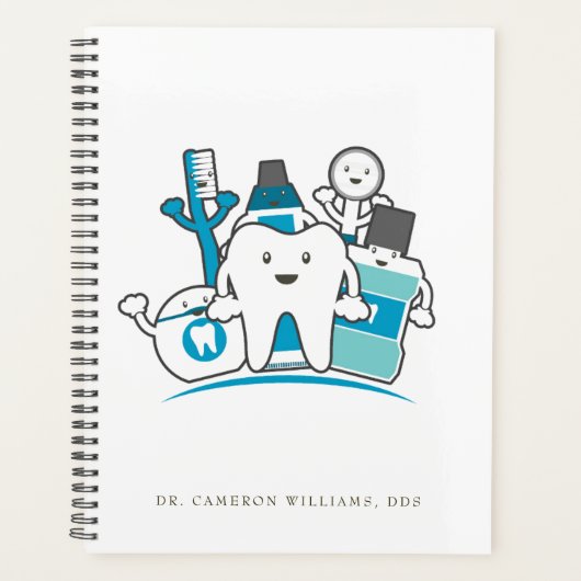 Jouw naam toevoegen | De Schone Teeth Gang Planner (Voorkant)