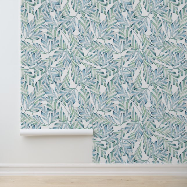 Jouw naam toevoegen | Decoratief gesneden bladpatr Behang (Applicatie)