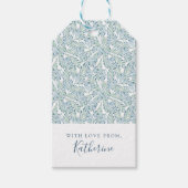 Jouw naam toevoegen | Decoratief gesneden bladpatr Cadeaulabel (Voorkant)