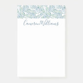 Jouw naam toevoegen | Decoratief gesneden bladpatr Post-it® Notes (Voorkant)