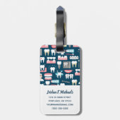 Jouw naam toevoegen | Dentaal klinisch Kantoor Bagagelabel (Achterkant verticaal)