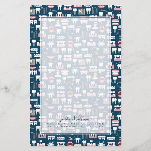 Jouw naam toevoegen | Dentaal klinisch Kantoor Briefpapier (Voorkant)