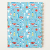 Jouw naam toevoegen | Dental Blue Pattern Planner (Achterkant)