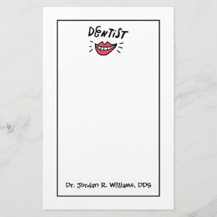 Jouw naam toevoegen   Dentist Smile Briefpapier