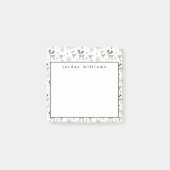 Jouw naam toevoegen | Dierlijke vuilnisbak Cute Wo Post-it® Notes (Voorkant)